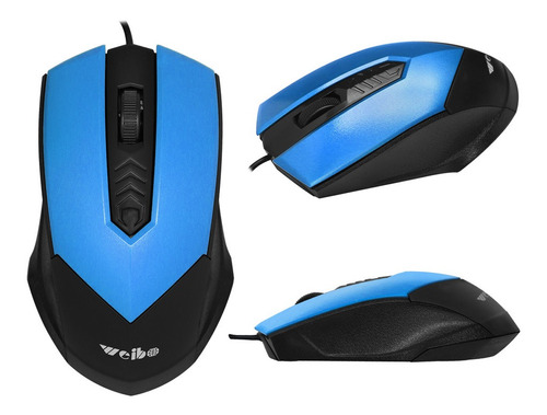 Mouse Gamer Barato 3 Botoes Mause Notebook E Computador Azul