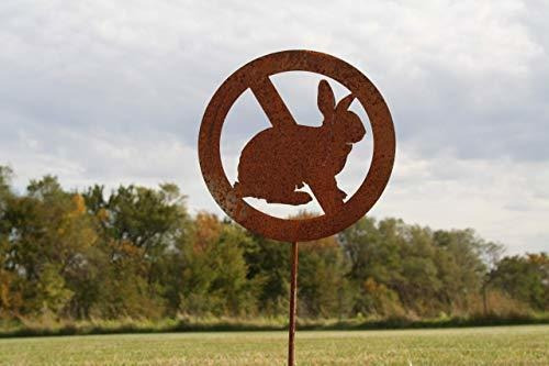 No Se Permiten Conejos Prevencion De Conejos Estaca De Jard