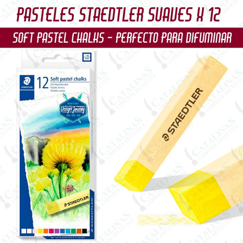 Pasteles Staedtler Soft Paltel Chalks X12 Microcentro