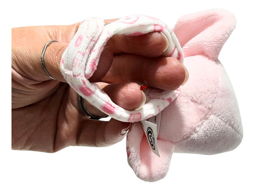 Pulsera Sonajero Elefantito Rosa Tobillera Para Bebés Rosa Elefantito