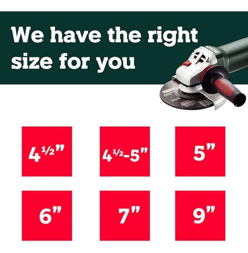 Metabo - 5 Grinder De Ángulo De Velocidad Variable - 2, 800-