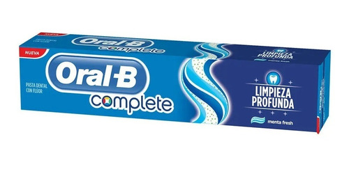 Pasta Dental Dentrifico Oral B Complete Limpieza Profund 70 