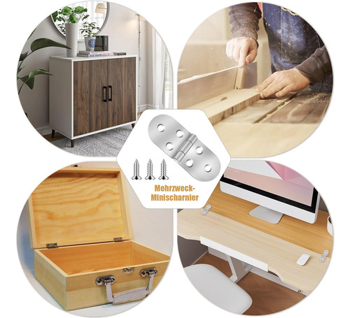 4 Bisagras Plegables Resistentes Para Mesa, Bisagra De Acero