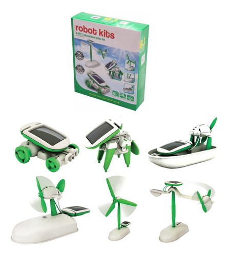 Robot Solar Educativo Armable 6 En 1 Robótica