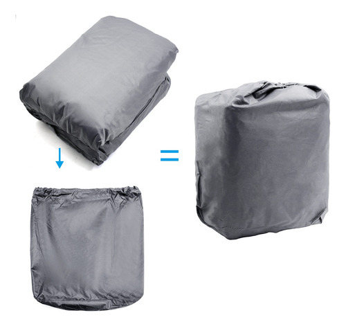 Cubierta Barco Impermeable Funda Lancha De 20-22 Pies Gris