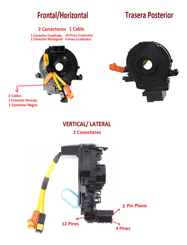 Cable Espiral Toyota Rav4 2014 2015 2016 3.5 V6 2grfe