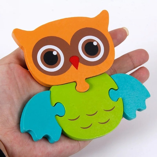 Rompecabezas Madera Para Niños Pack 6 Puzzles 3d