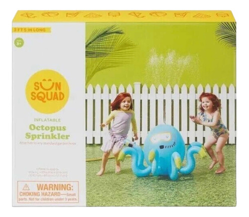 Inflable Para Niños Pulpo Divertido Con Salpicadero Rociador