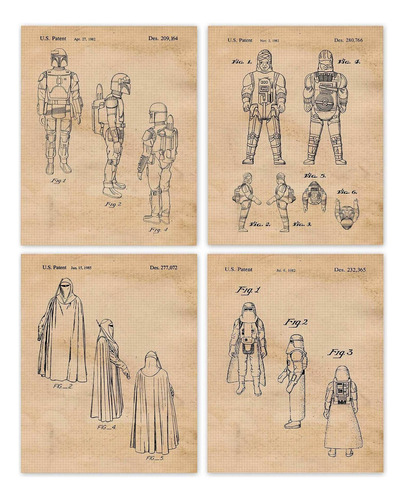 Classic Movies Guard Trooper Bounty Hunter Patent Prints, 4.
