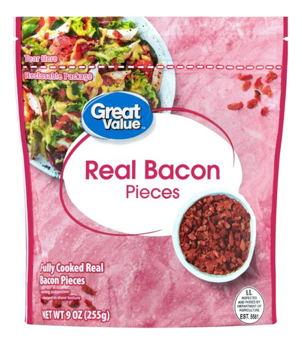 Great Value Tocino En Trocitos Para Ensaladas 9 Oz (255 G)