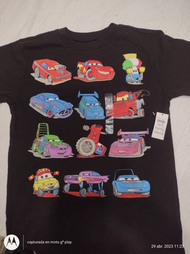 Franela Niños Cars Disney Original Tallla 7-8 Nueva