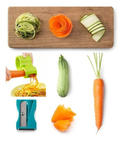 Espiralizador De Legumes + Apontador De Cenoura  Frutas #kit