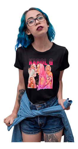 Camiseta Karol G Dama Caballero Y Niños Concierto Nuevo