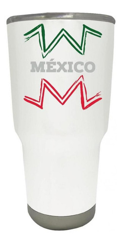 Vaso Térmico Termo Pm Shop 30 Oz México Od76942 Color Blanco