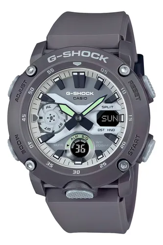 comprar Relógio cinza de carbono\u002Faço G-shock GA-2000HD-8a masculino