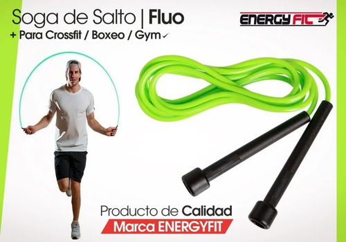 Imagen 2 de 9 de Kit Soga Cuerda Saltar Gimnasia + Banda Elastica Con Manijas