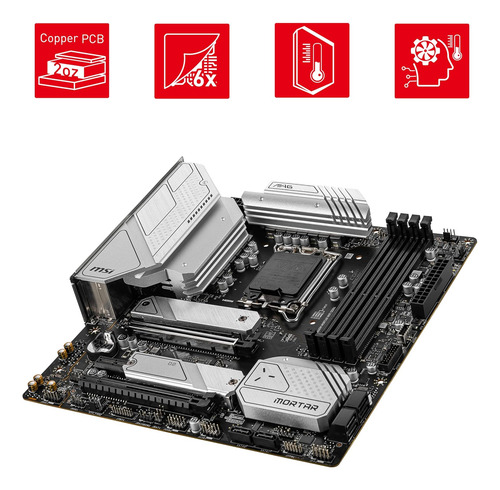Msi Mag B660m Mortar Wifi Ddr4 Placa Base