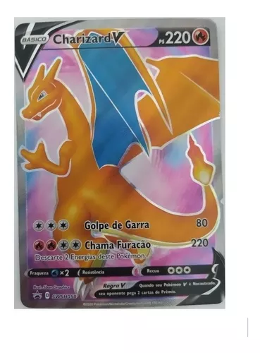 Carta Pokemon Charizard V Português 19/189 Card Original Copag