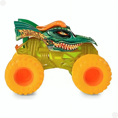 Monster Jam Dragão Verde Com Rodas Laranja 3343 - Sunny