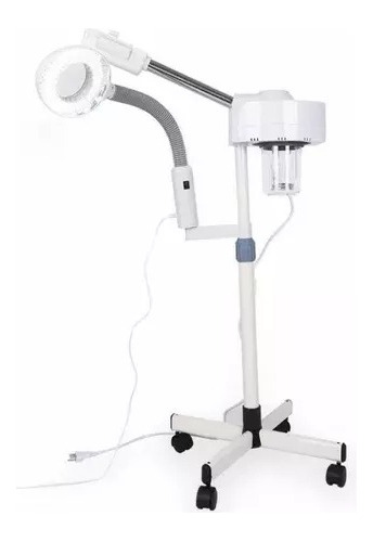 Vapor Ozono Facial 2 En 1 Con Lupa Con Luz Led