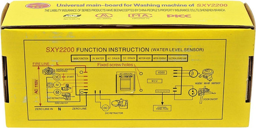 Imagen 4 de 4 de Tarjeta Universal Lavadoras Automática C/presostato Sxy2200