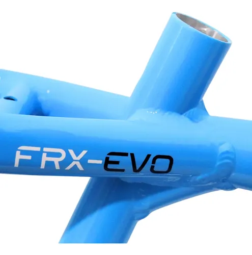 Quadro Gios Frx Evo Colmeia Bike 26 Dh Grau Azul Claro Rosa