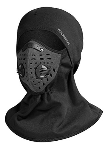 Máscara De Esquí Rockbros Balaclava Fleece Cycling Thermal M