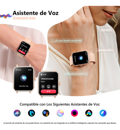 Reloj Smartwatch Inteligente Bluetooth Llamada Asistente Voz