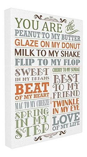 Stupell Home Decor You Are Peanut To My Butter Tipografia 