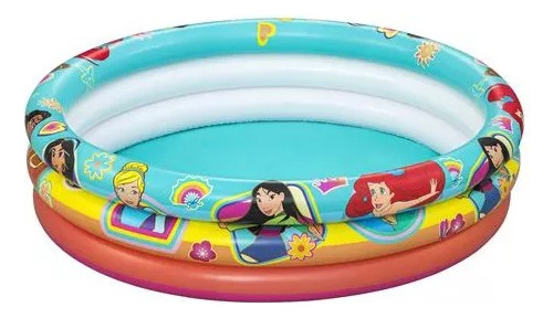 Pileta Inflable 3 Anillos Redonda Princesas Mickey Bestway