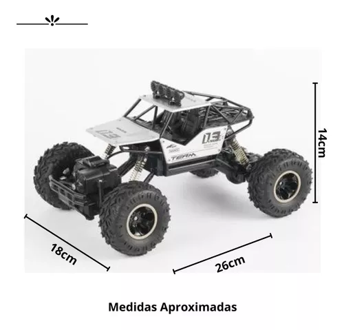 Carrinho Controle Remoto Grande Recarregavel Off Road 1/16