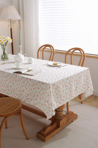 Mantel Clásico De Tela Estampada Con Hojas