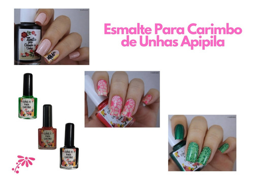 Imagem 4 de 9 de Kit Placas E Carimbos De Unhas Unicórnio P75