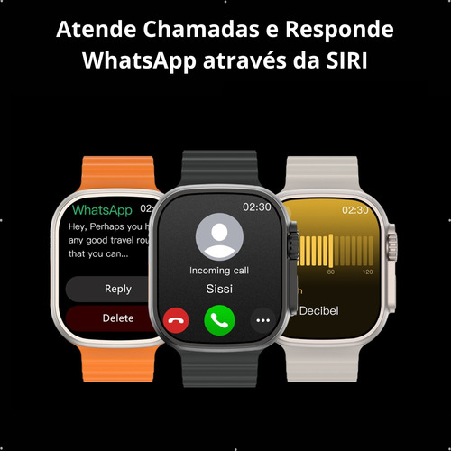 Smartwatch Lucsmart U3w Ultra 49mm Com Gps E Música 2025