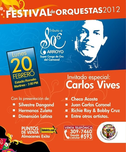 Festival De Orquestas 2012 Tributo A Joe Arroyo Dvd