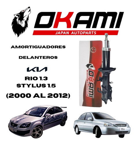 Amortiguadores Delanteros Kia Rio 1.3 Stylus 1.5 (2000-2012)