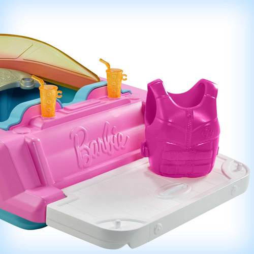Barbie Barco Con Cachorro Y Accesorios, Flota En Agua .