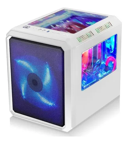 Gabinete Gamer Cubo K-mex Microcraft Fan 190mm Led M-atx Itx