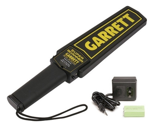 Garrett Super Scanner Detector De Seguridad  Con Cargador Color Negro