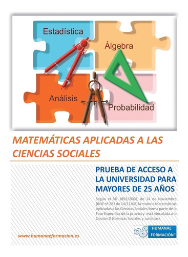 Libro: Matemáticas Aplicadas A Las Ciencias Sociales: Prueba