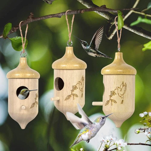 Bomeiqee Casa Para Colibríes, Mini Casa Para Pájaros De 4.5 