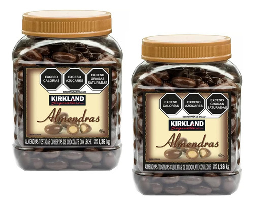 Almendras Cubiertas De Chocolate Kirkland 2 Frascos 2.72 Kg
