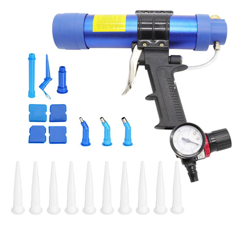 Q Sellador Masilla Adhesivo Pistola 310ml Aplicador De Azul
