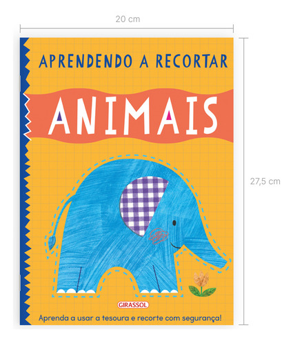 Aprendendo A Recortar - Animais, De Iseek - Reino Unido. Editorial Girassol, Tapa Mole, Edición 1 En Português, 2024