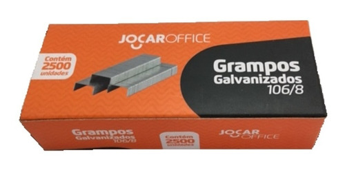 Grampo 106/8 Aço Galvanizado Caixa Com 2500 Unidades