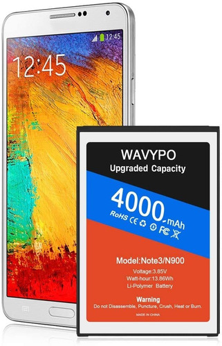 Wavypo - Batería De Repuesto Para Samsung Galaxy Note N9000