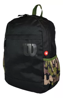 Mochila Wilson Open Urbana Deportes Reforzada Porta Notebook Color Black