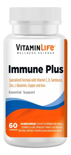 Immune Plus Multivitaminico 60 Capsulas - Vitamin Life