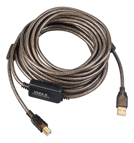 Cable Usb 2.0 Para Impresora Anera 7.5m Amplificada