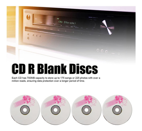 Jectse Cd R Discos En Blanco, 52x 730 Mb Discos Grabables Y